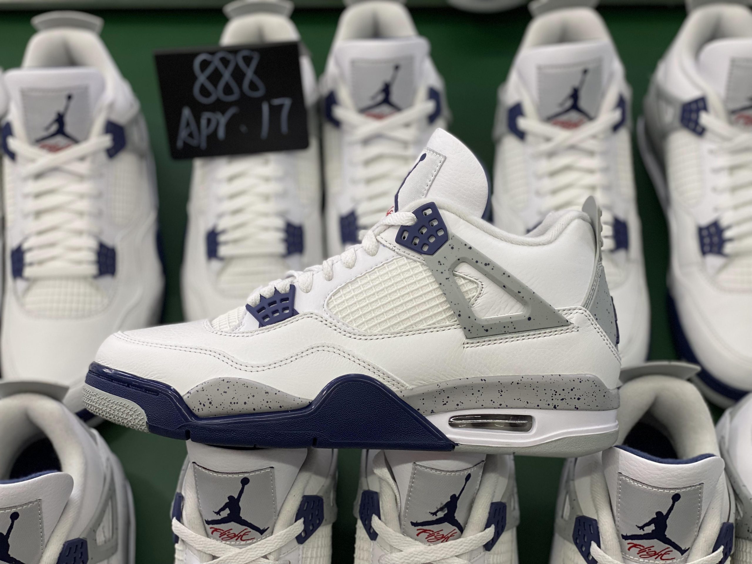 Jordan 4 Retro White Midnight Navy