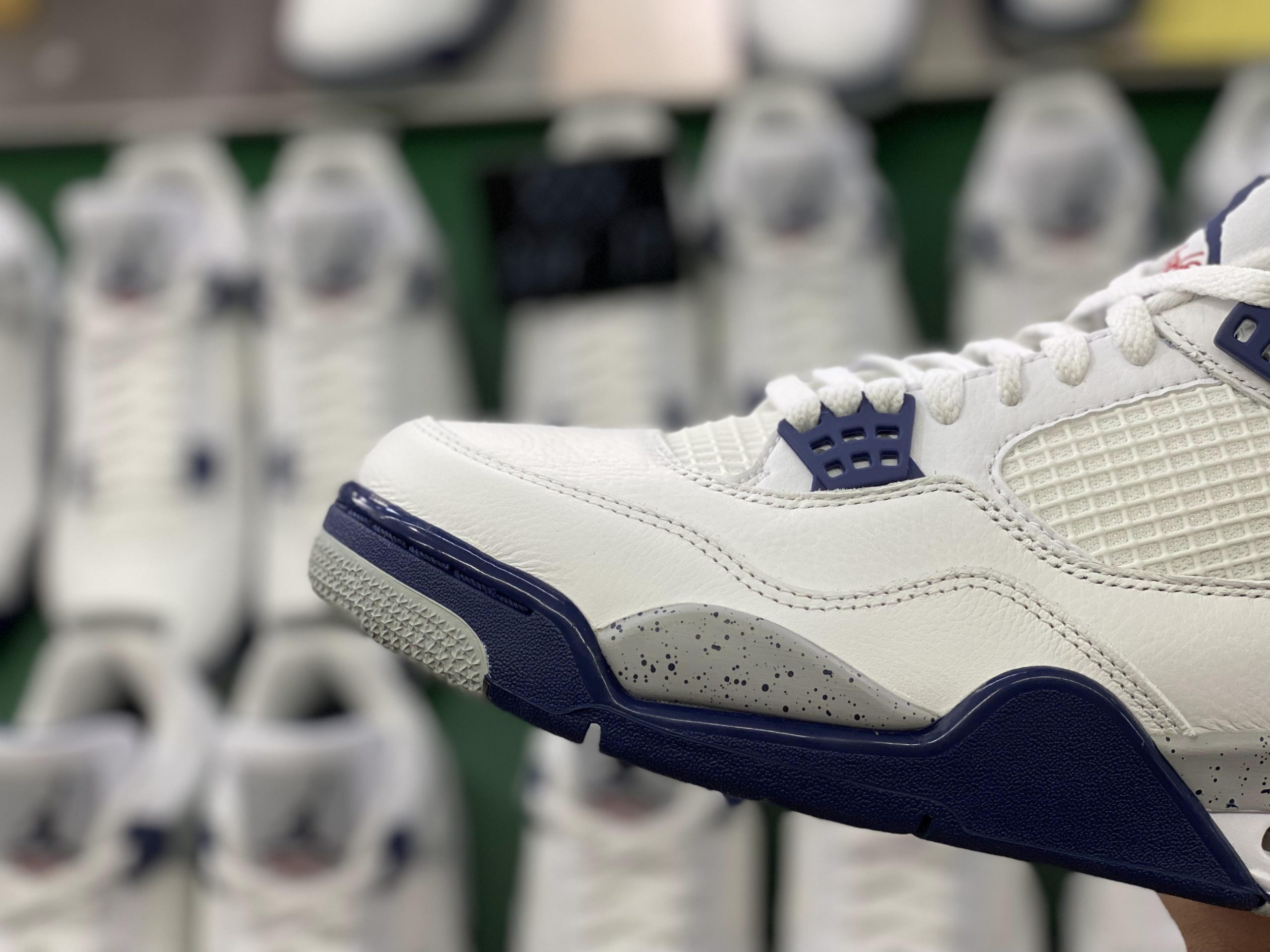 Jordan 4 Retro White Midnight Navy