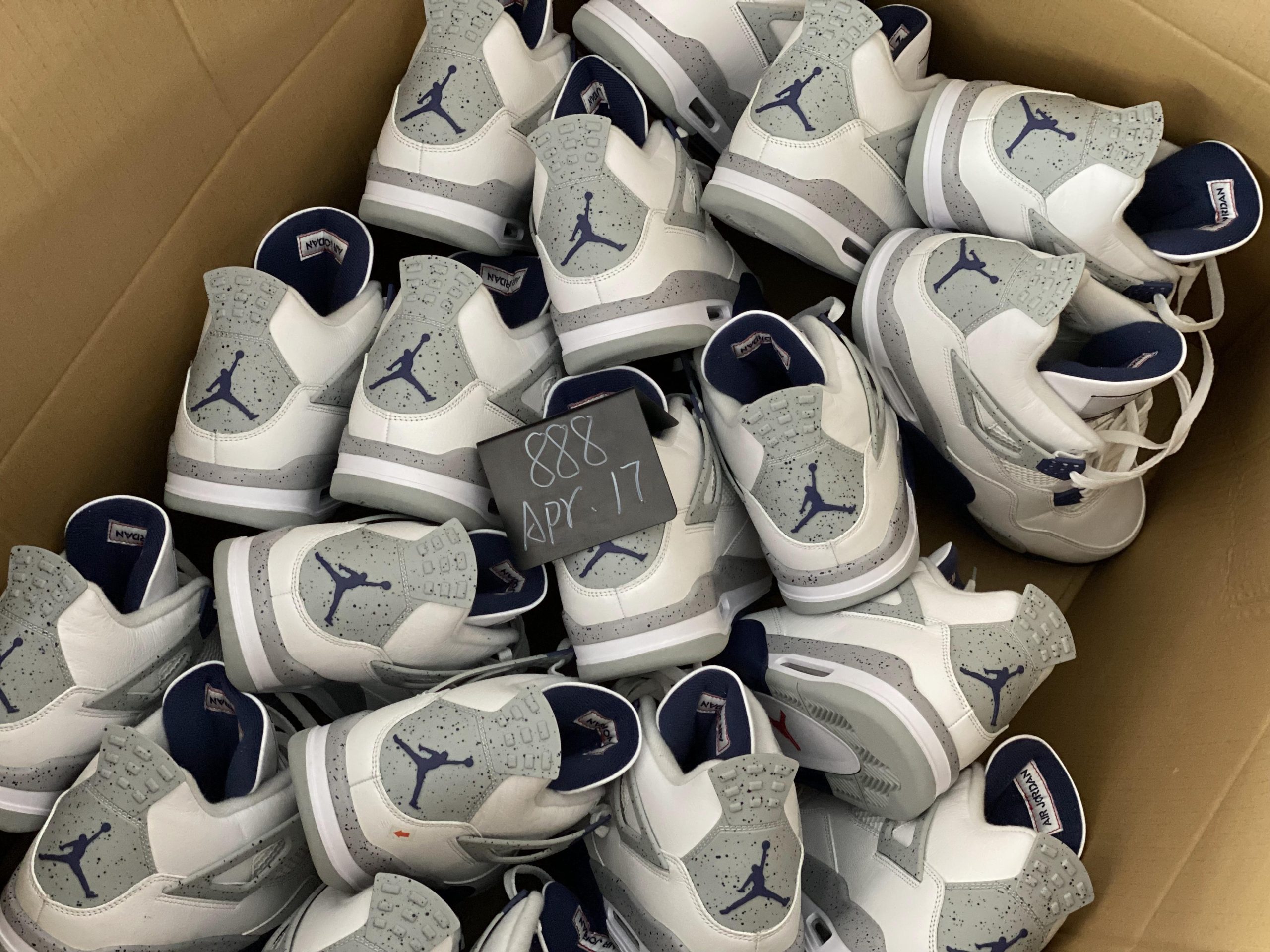 Jordan 4 Retro White Midnight Navy
