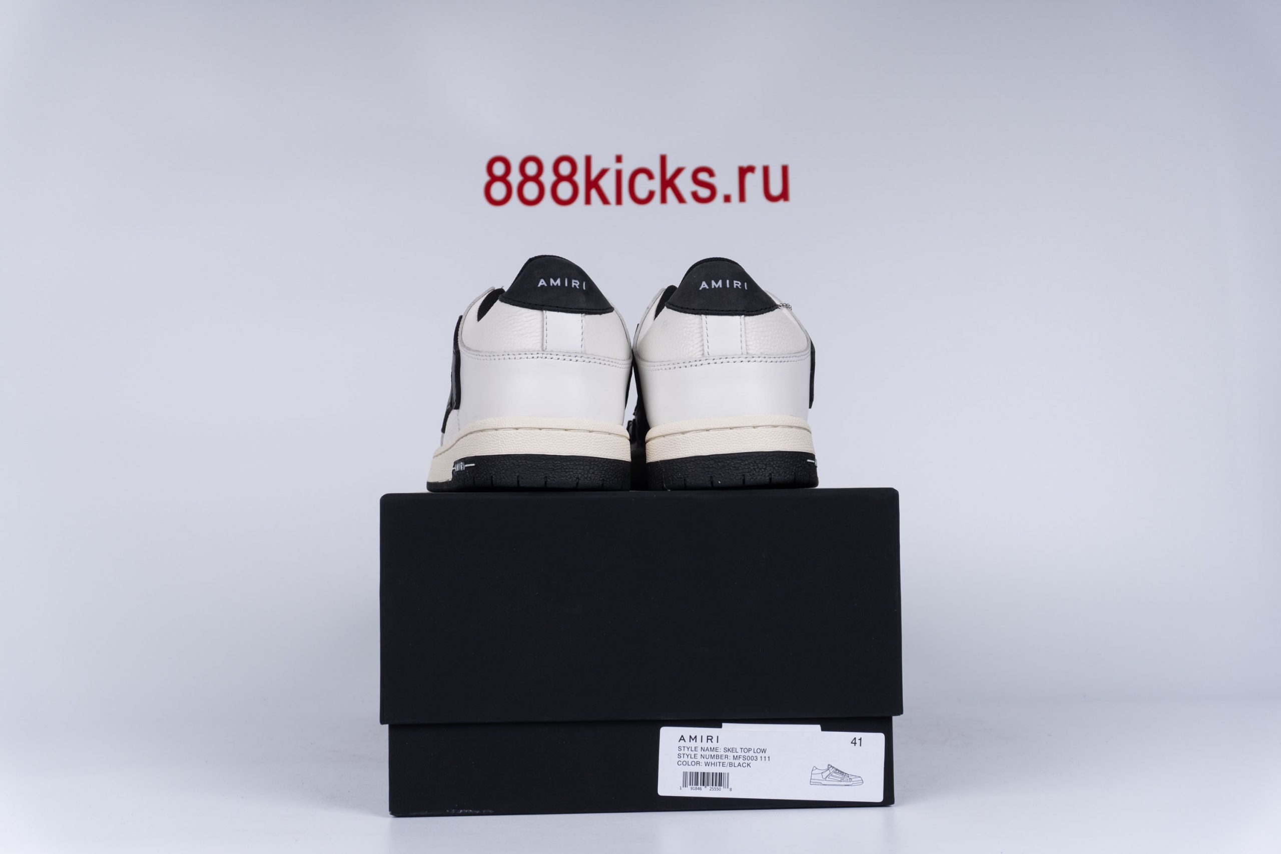 AMIRI Skel Top Hi White Black