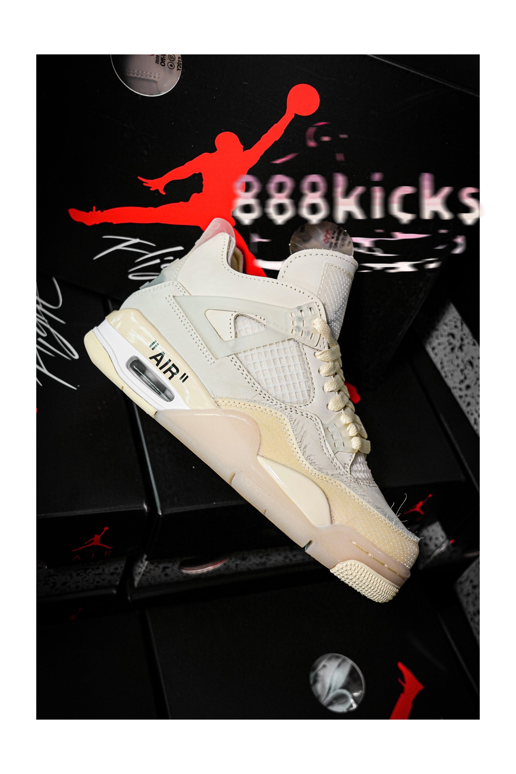 Jordan 4 Retro Off-White Sail