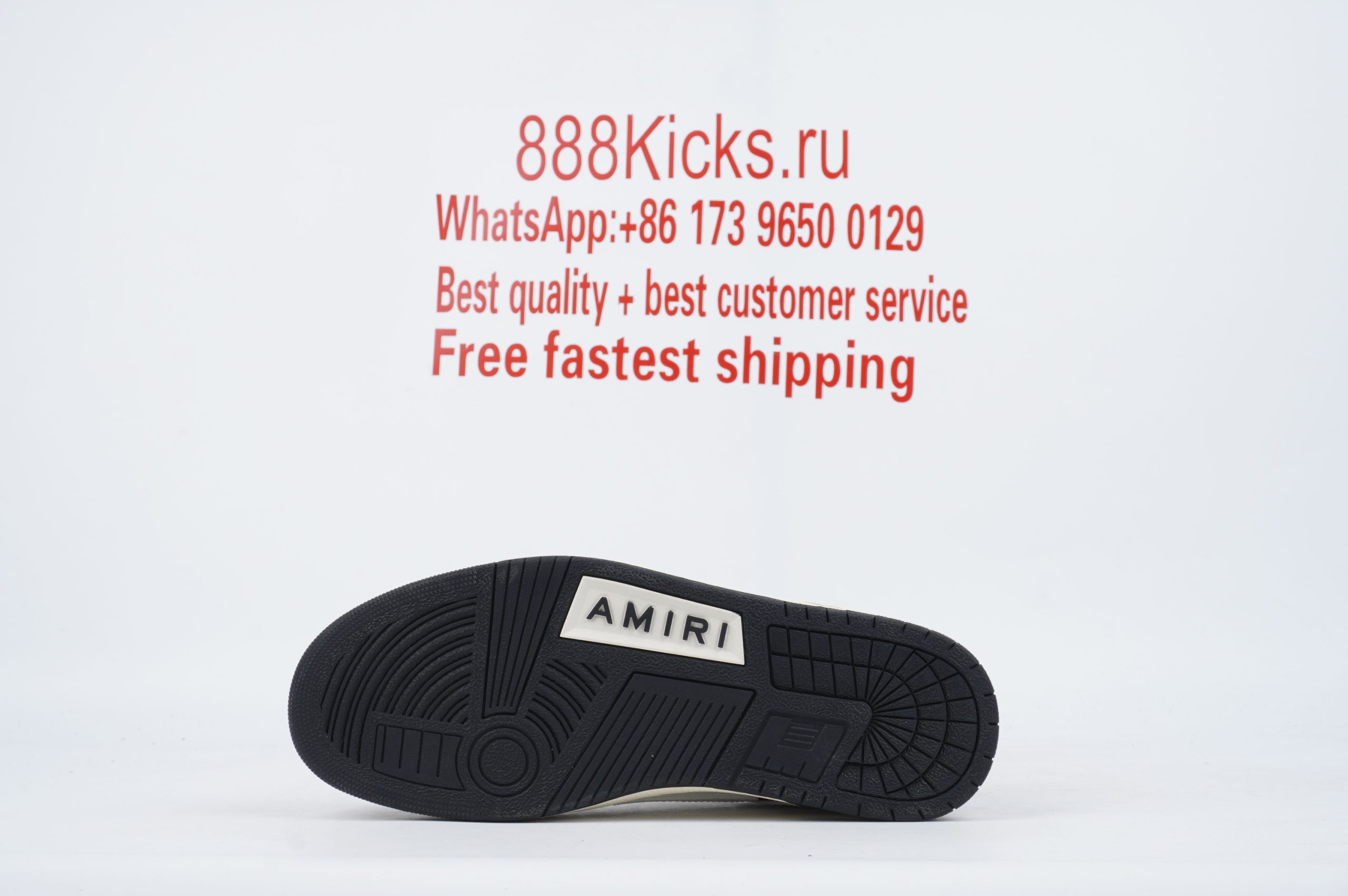 AMIRI Bone Runner Black White