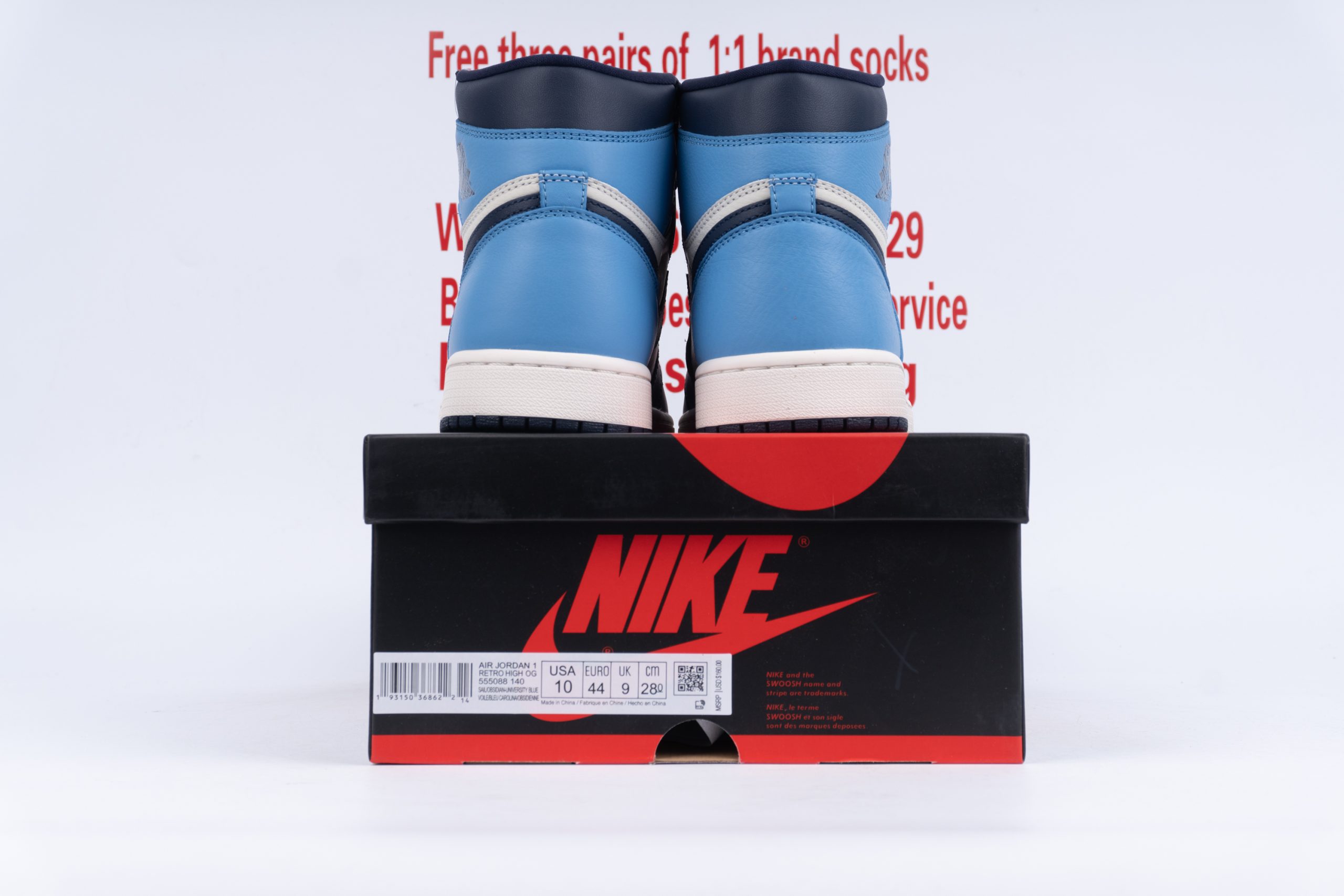 Jordan 1 Retro High Obsidian UNC