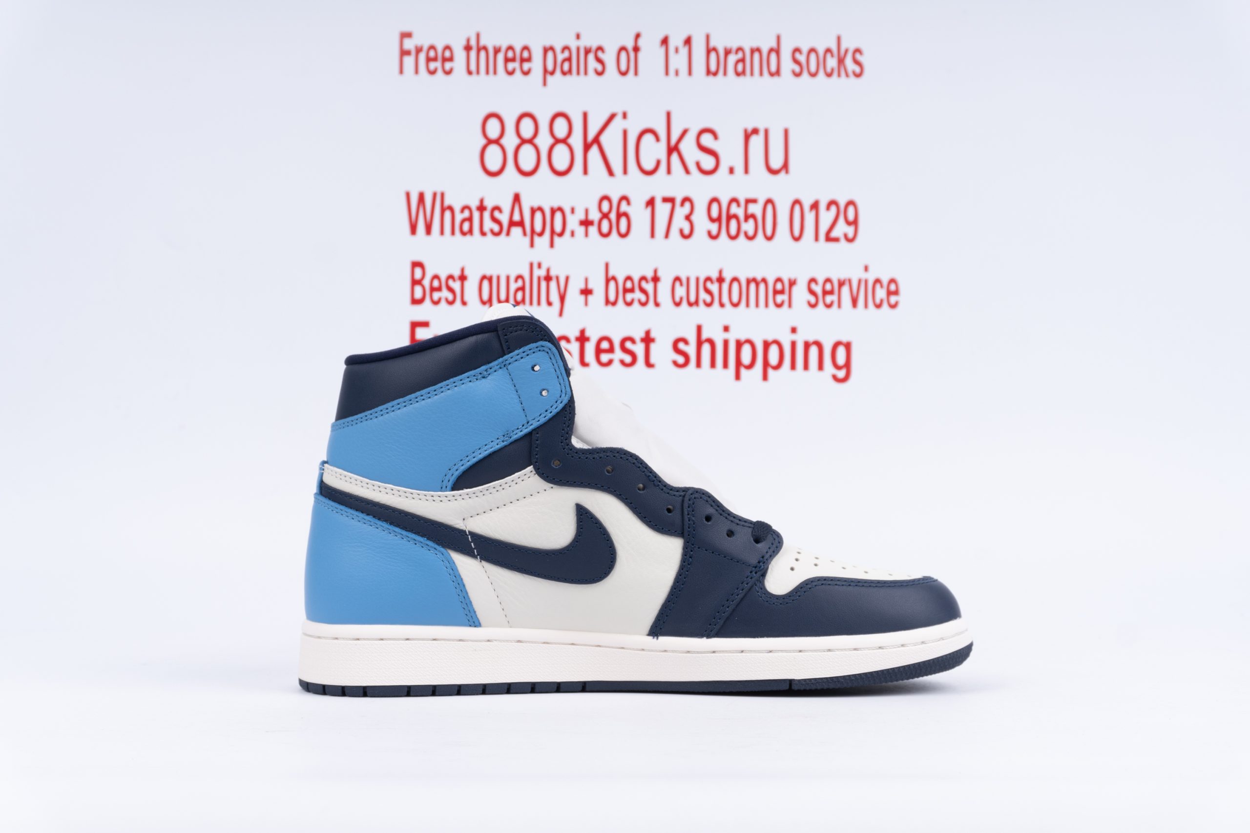 Jordan 1 Retro High Obsidian UNC