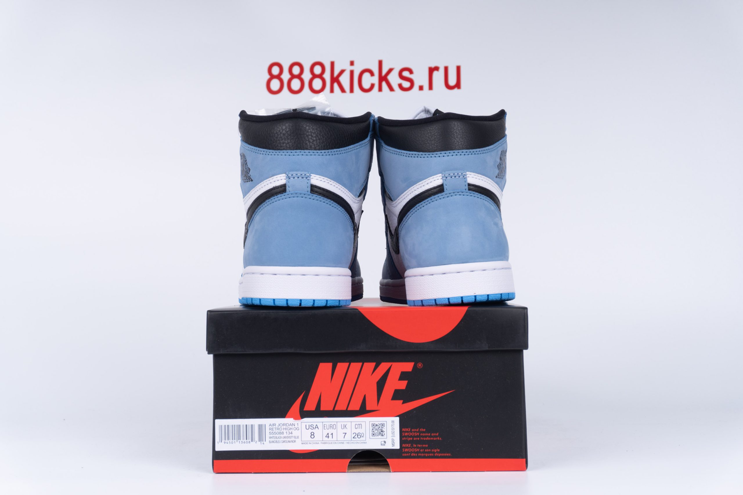 Jordan 1 Retro High White University Blue Black