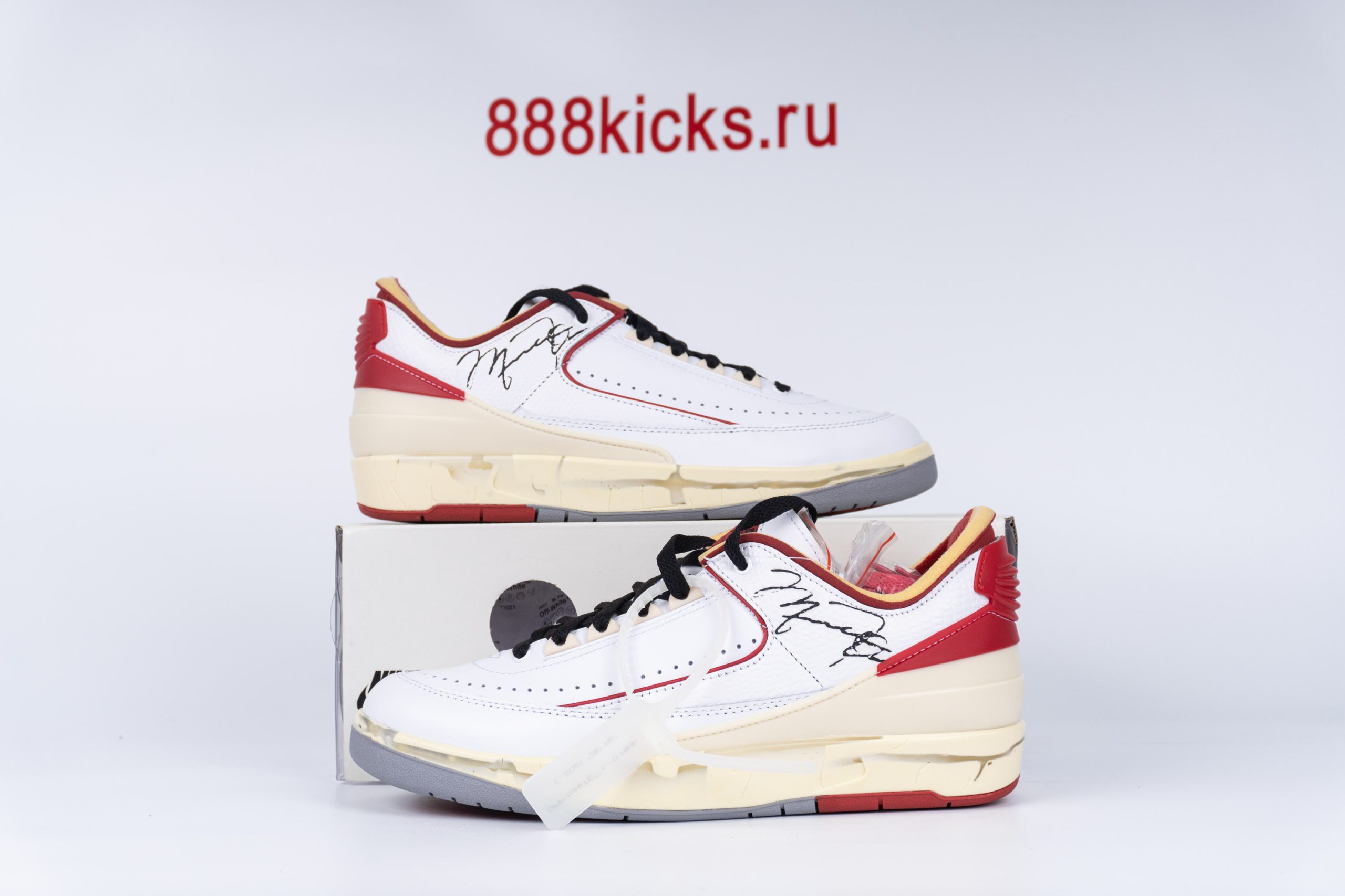 Jordan 2 Retro Low SP Off-White White Red