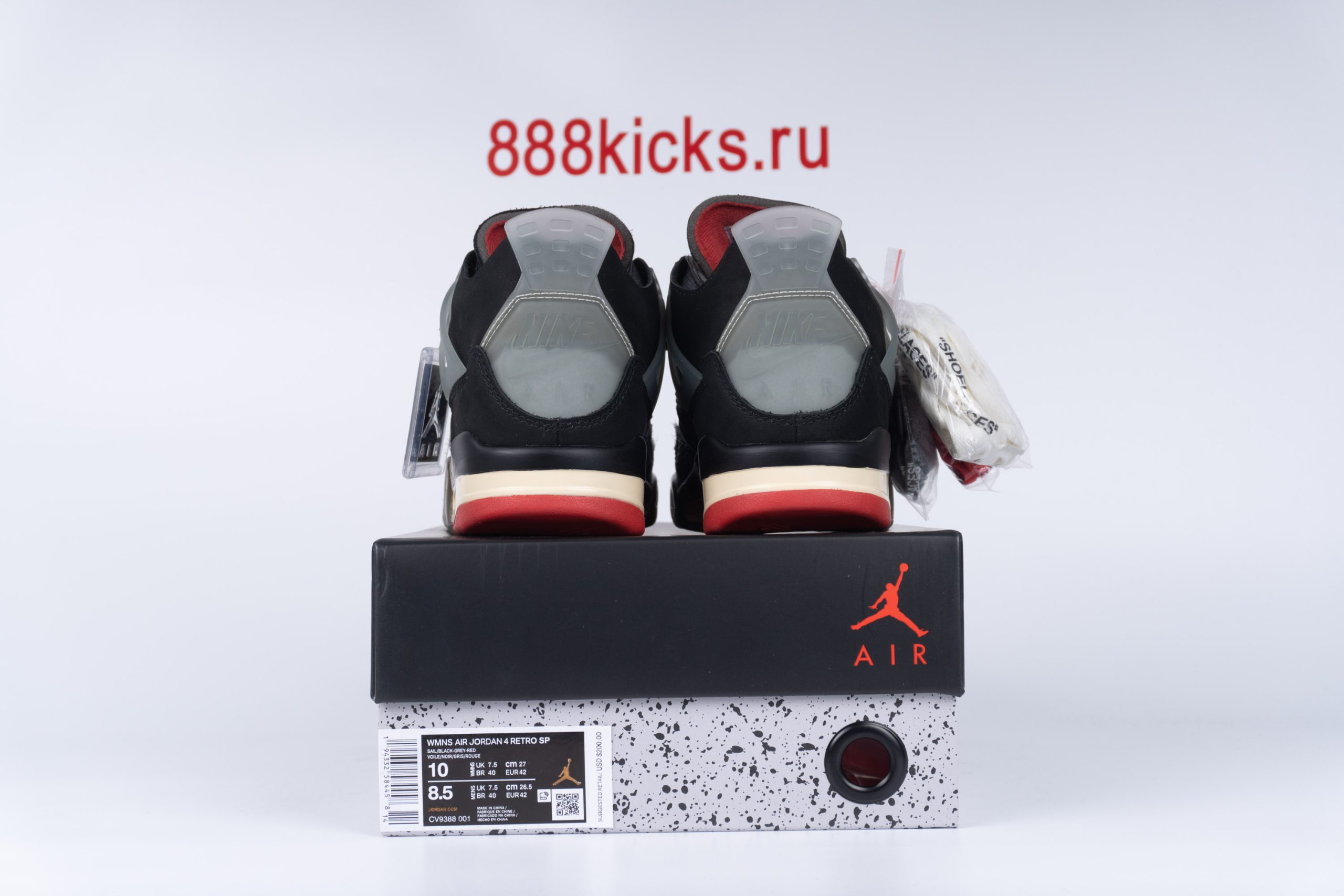 Off White X Air Jordan 4 Retro Black
