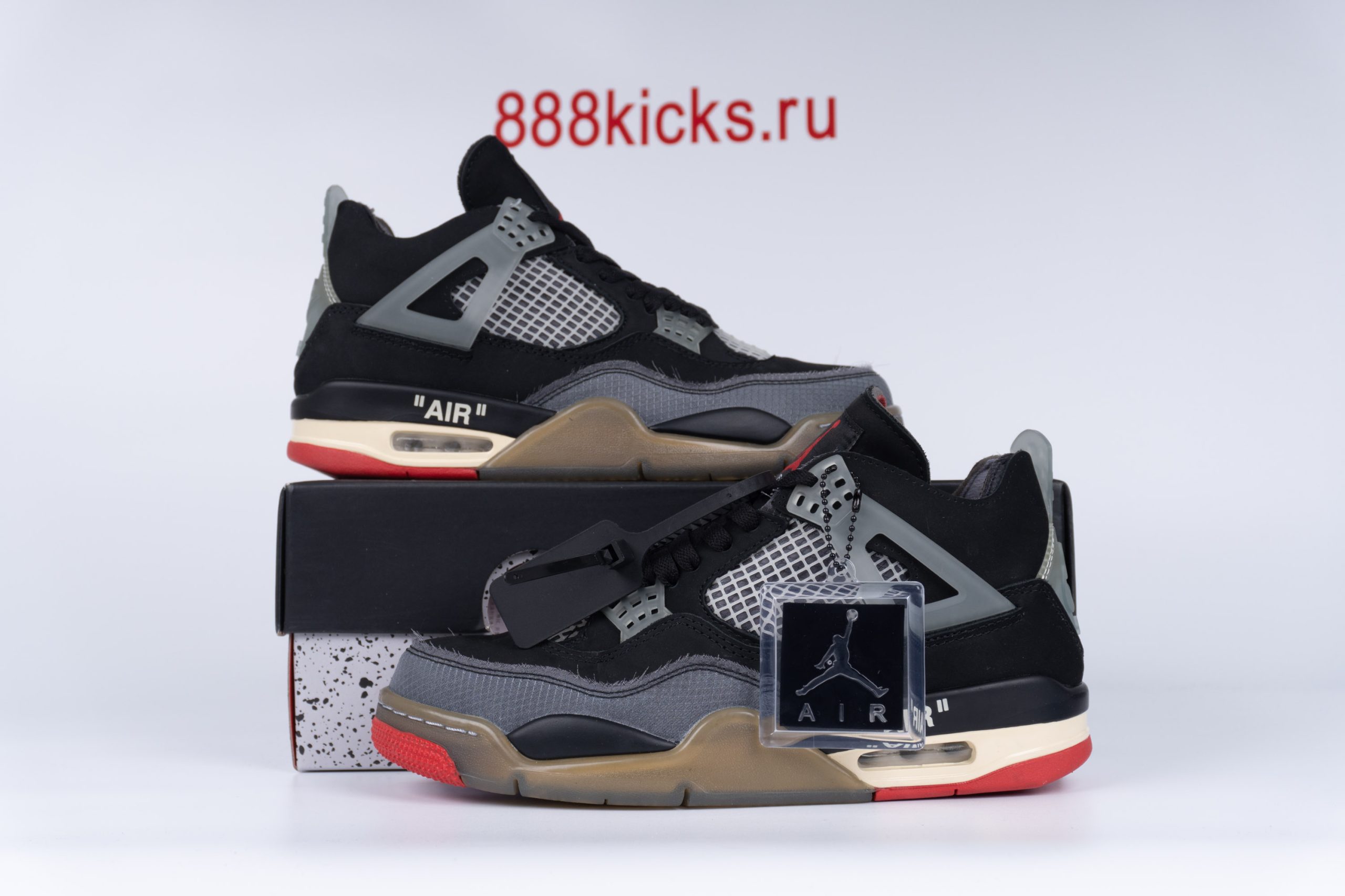 Off White X Air Jordan 4 Retro Black