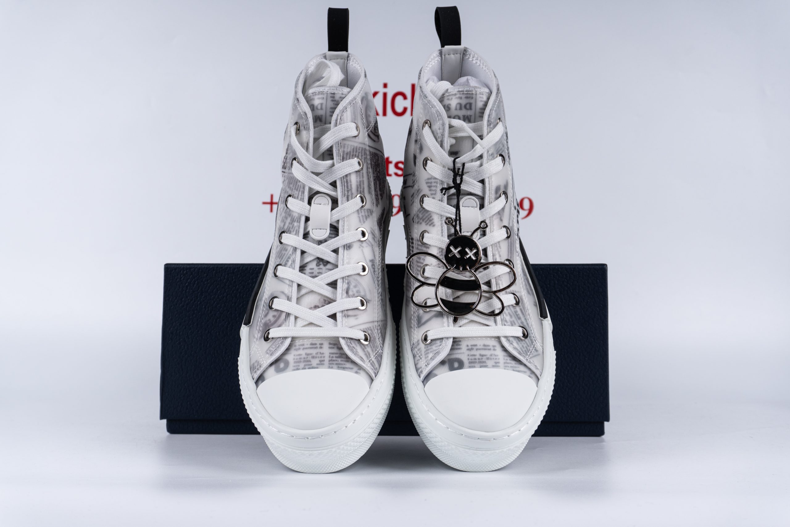 D1or B23 High Top Daniel Arsham Newspaper
