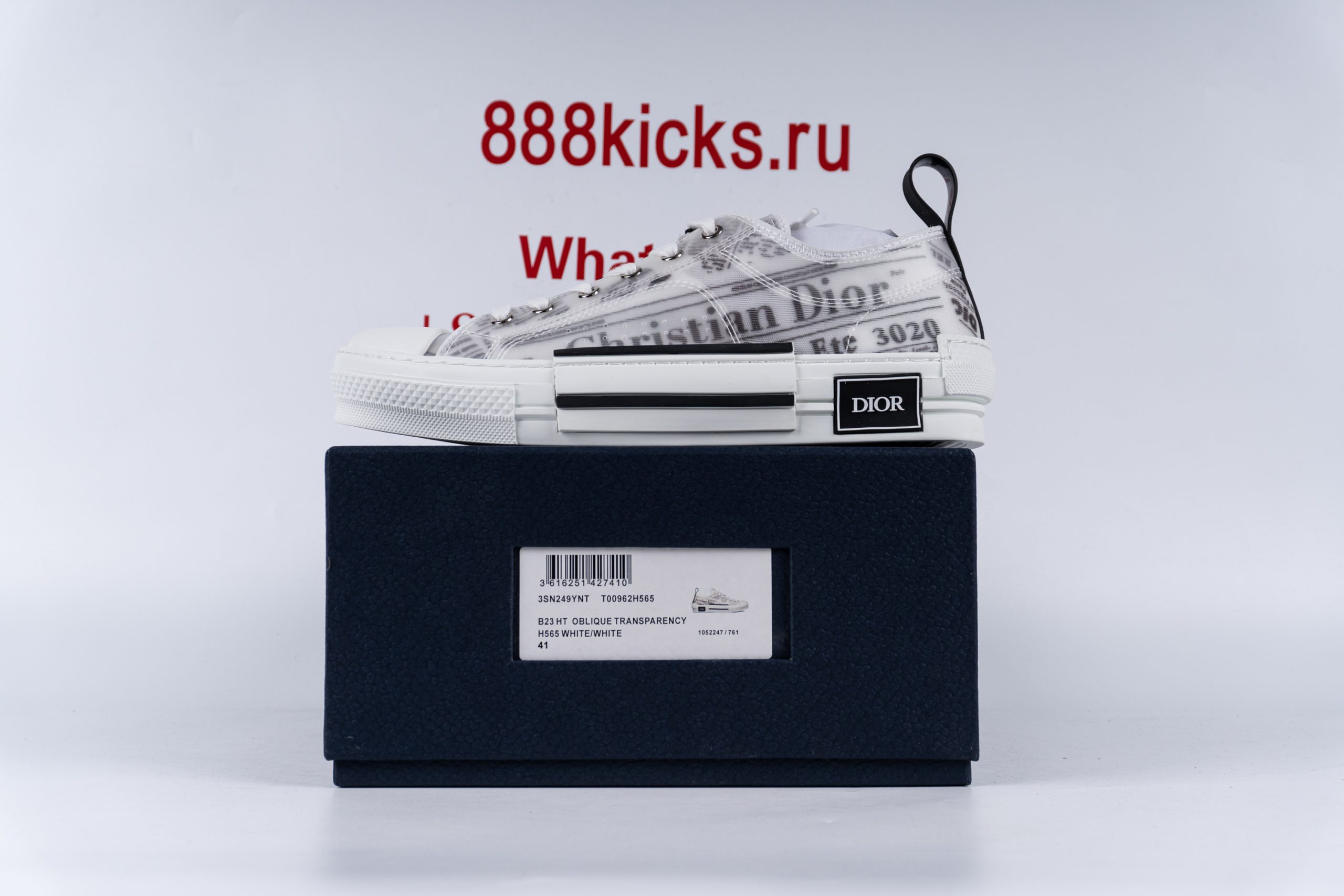 D1or B23 Low Top Daniel Asham Newspaper