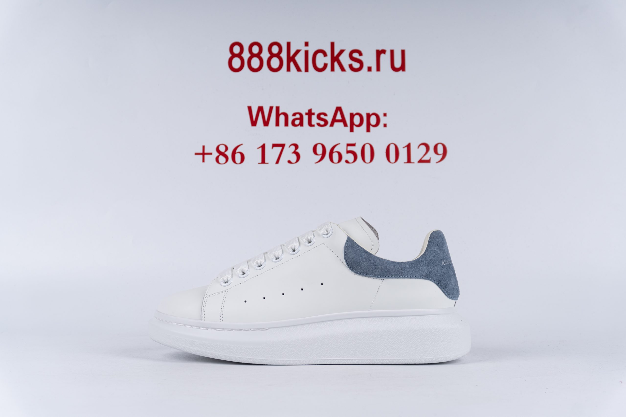 Alexander McQueen Oversized White Grey Blue