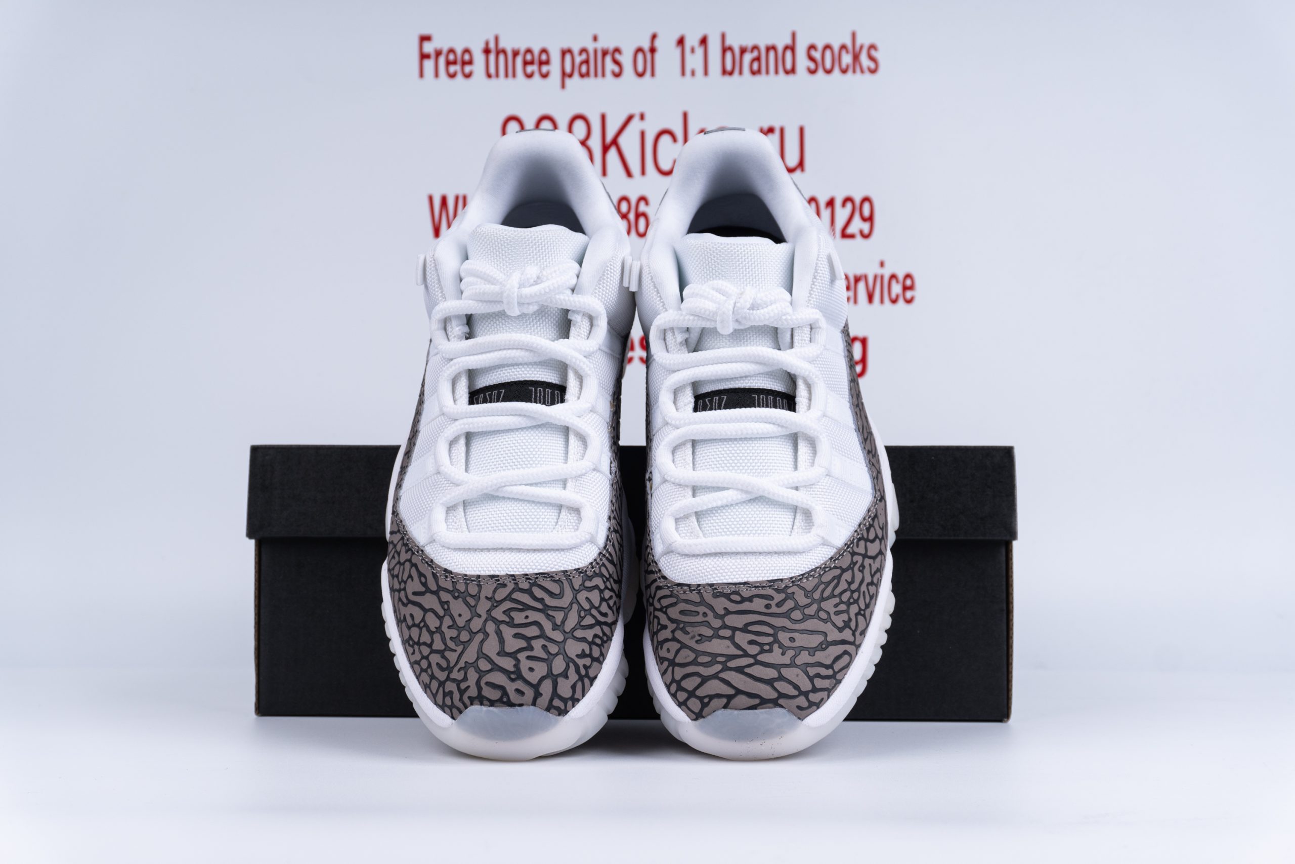 Jordan 11 Retro Low IE White Cement