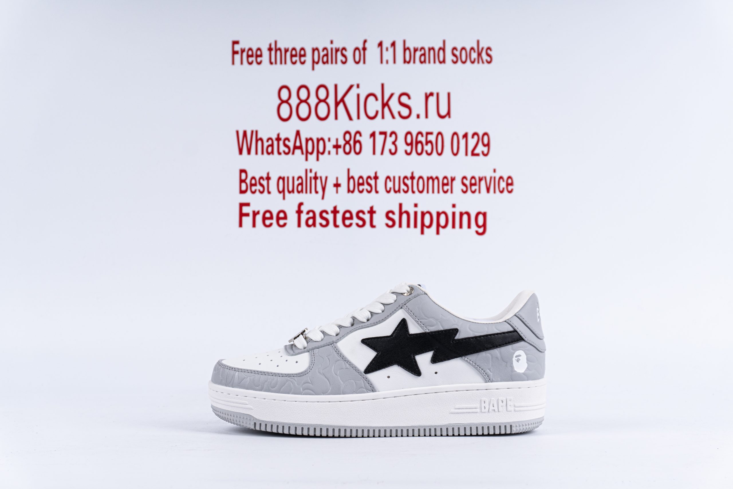 A Bathing Ape Bape Sta Low Grey Black