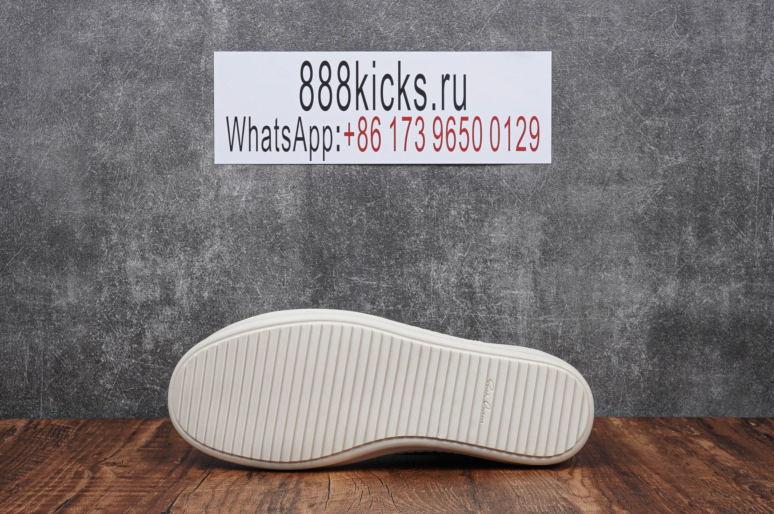 Rick Owens EDFU Vintage Sneaks Velour Suede Dust Grey Milk White