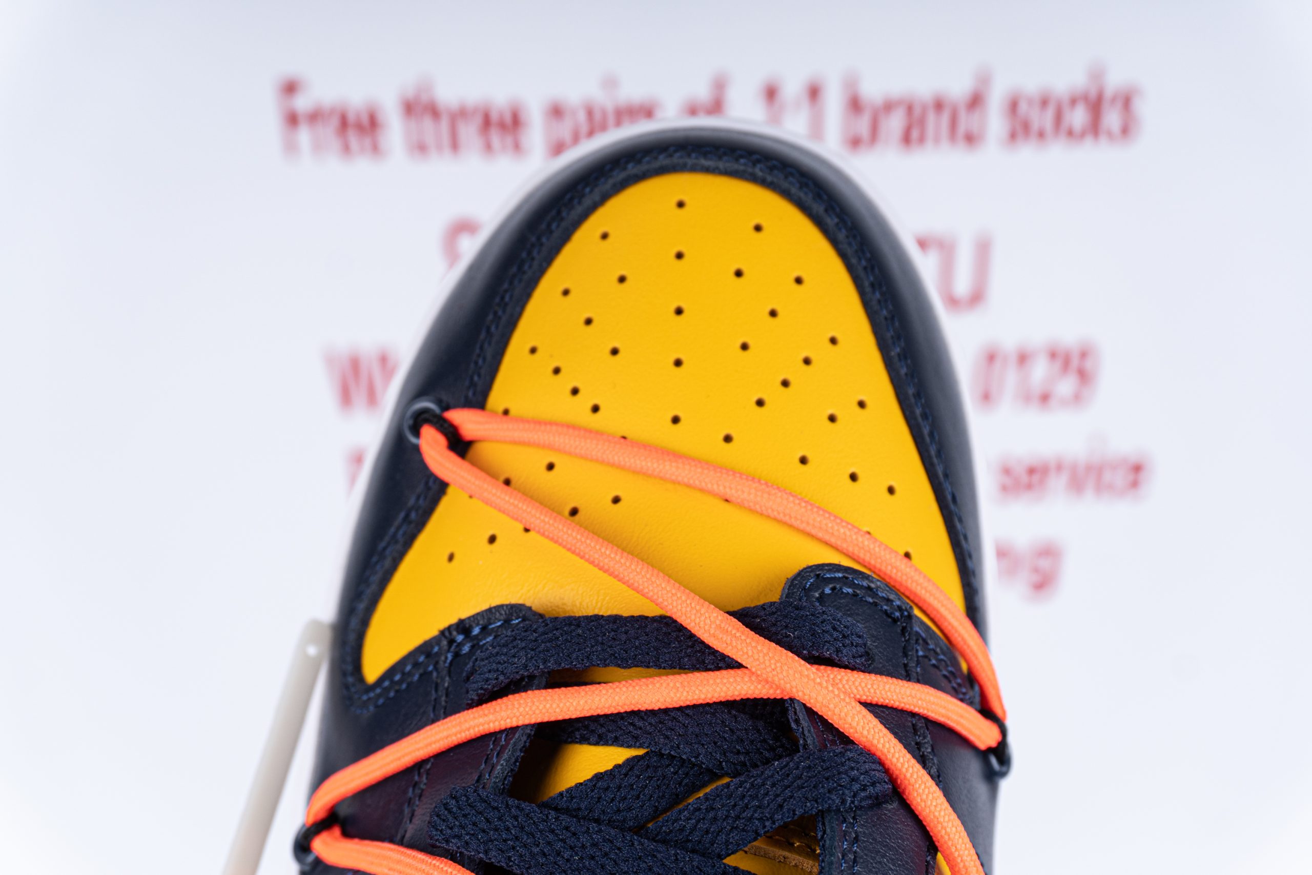 Nike Dunk Low Off-White University Gold Midnight Navy