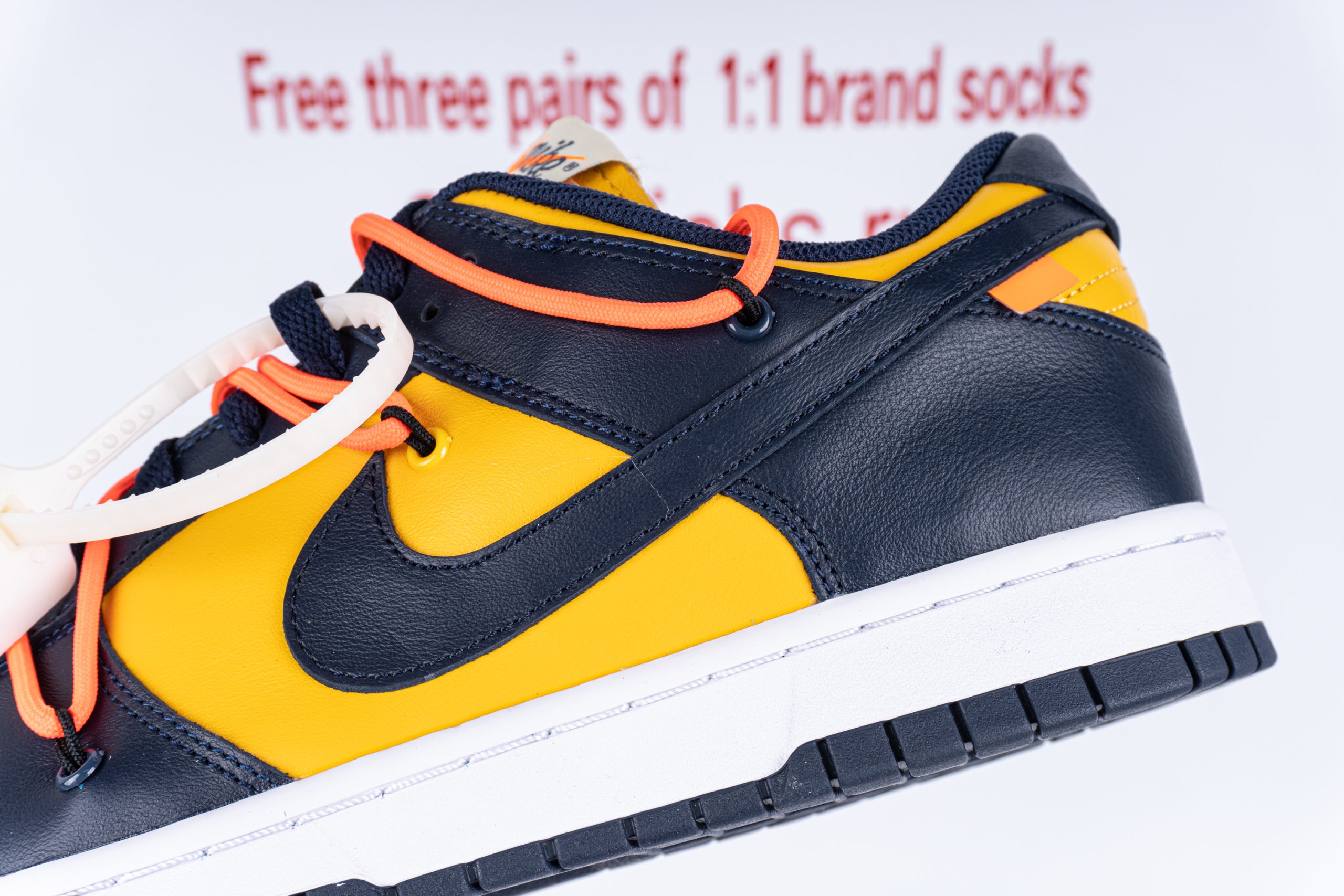 Nike Dunk Low Off-White University Gold Midnight Navy