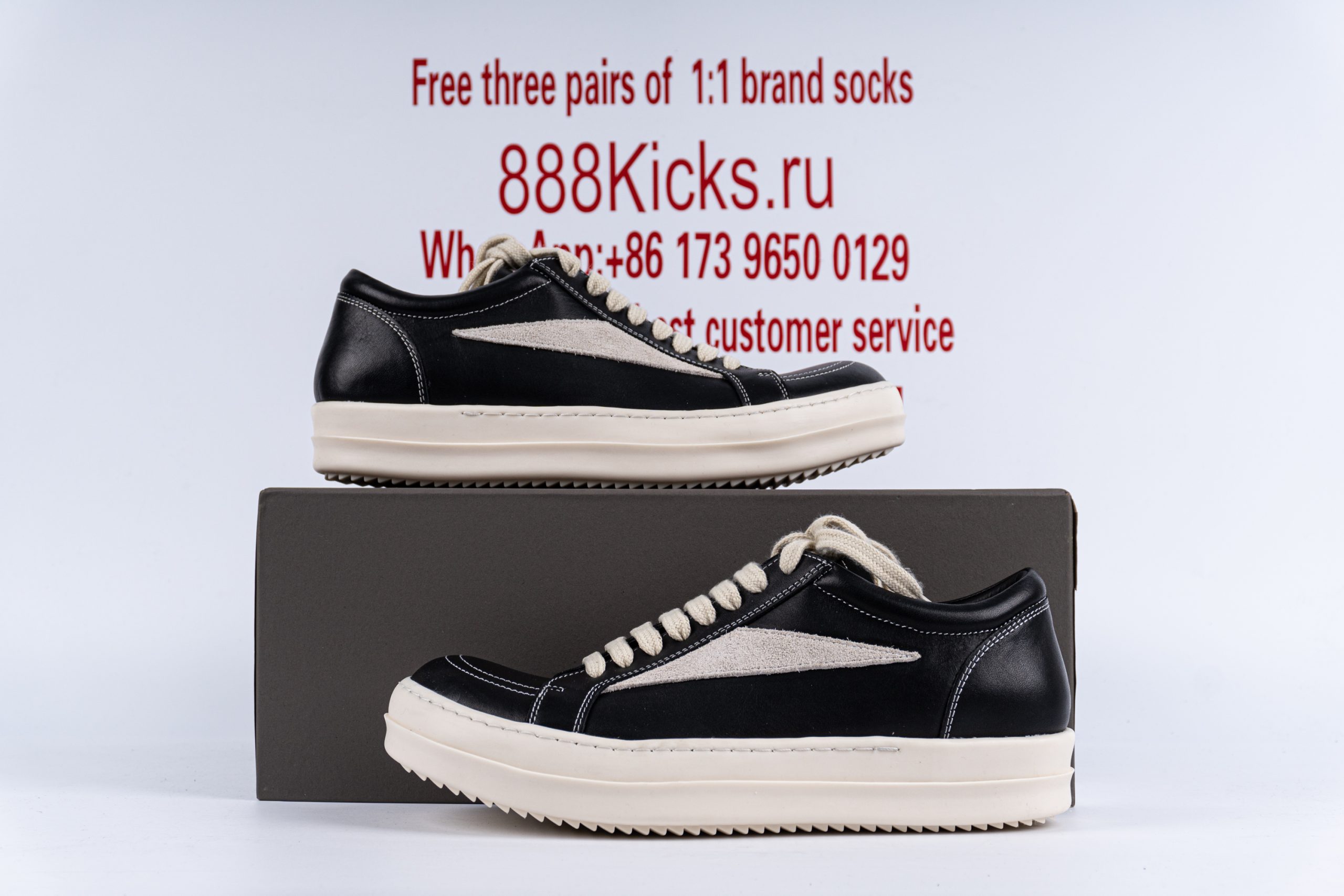 Rick Owens Strobe Vintage Low Black Suede