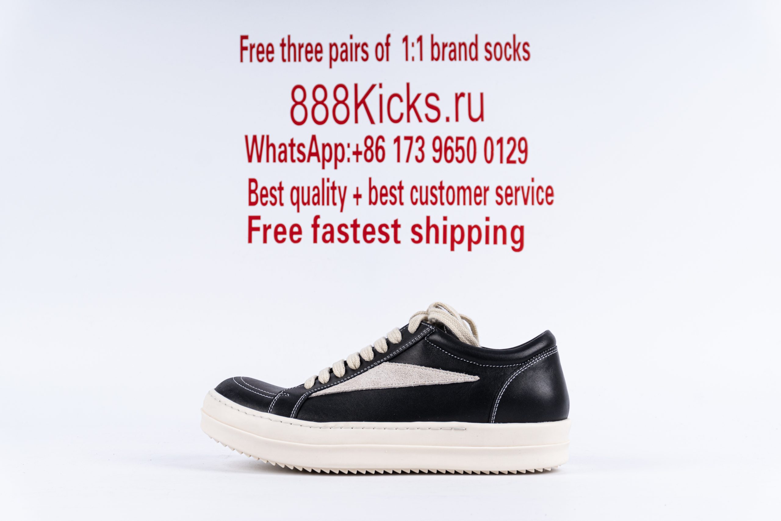 Rick Owens Strobe Vintage Low Black Suede