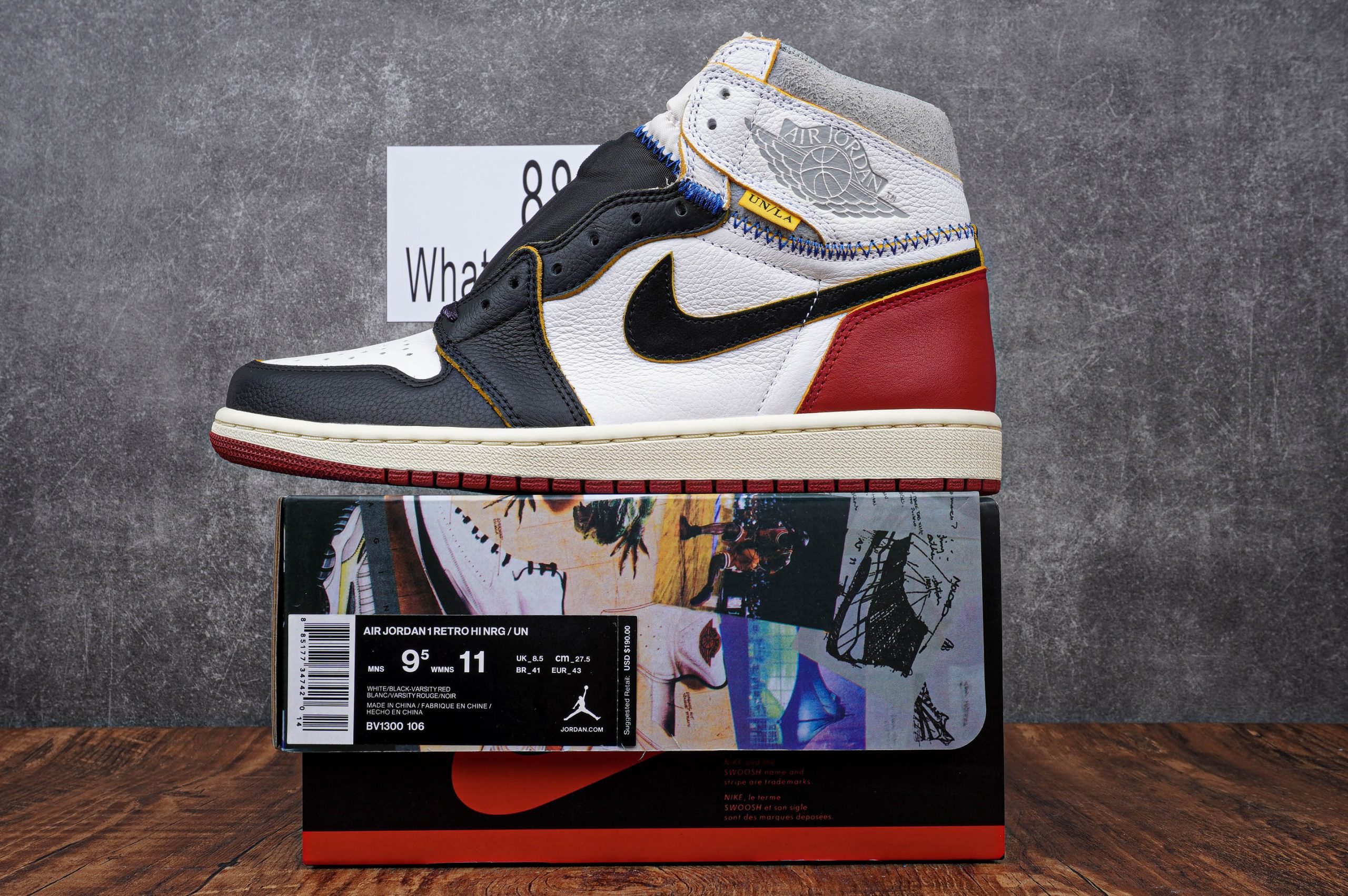 Jordan 1 Retro High Union Los Angeles Black Toe