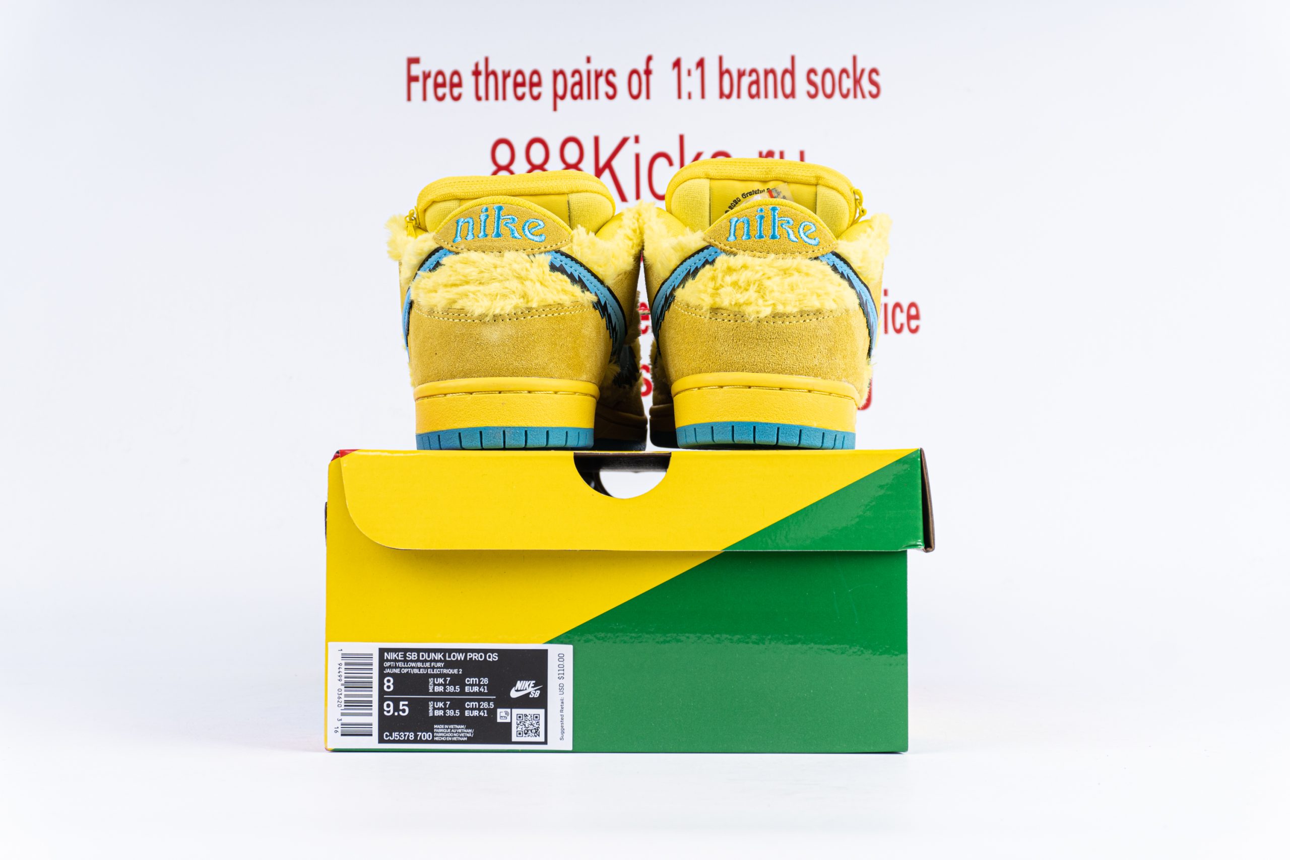 Nike SB Dunk Low Grateful Dead Bears Opti Yellow