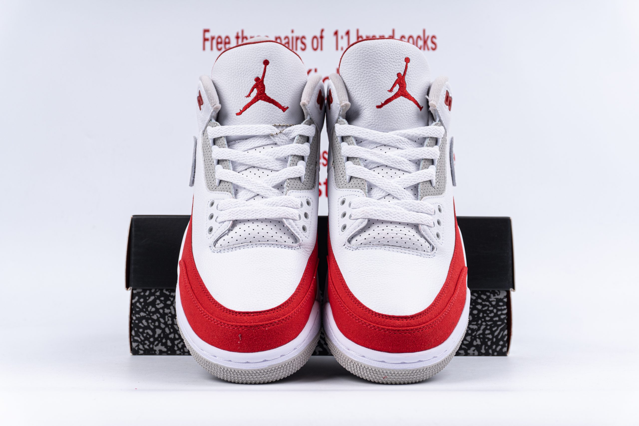 Jordan 3 Retro Tinker White University Red