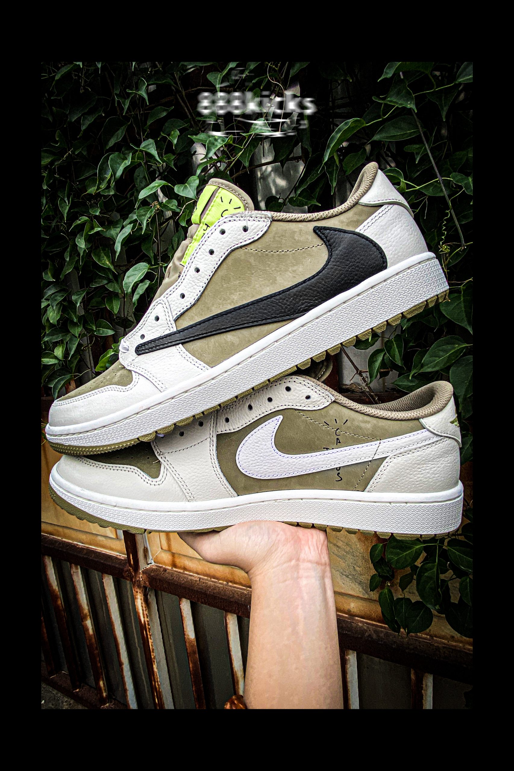 Jordan 1 Retro Low Golf Travis Scott Neutral Olive