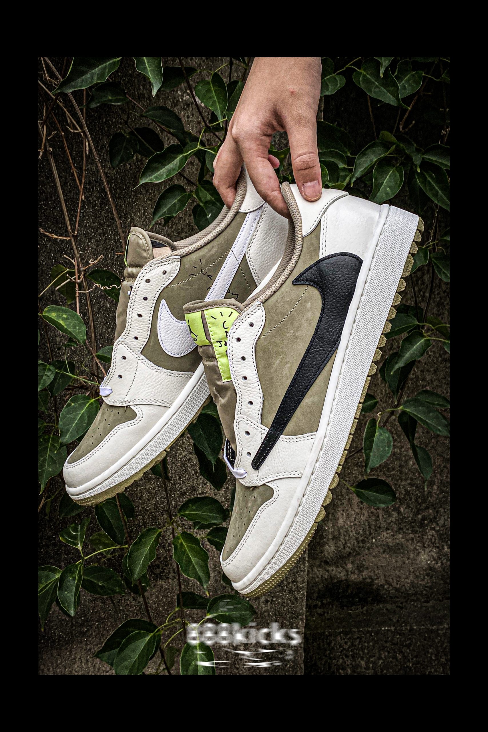 Jordan 1 Retro Low Golf Travis Scott Neutral Olive