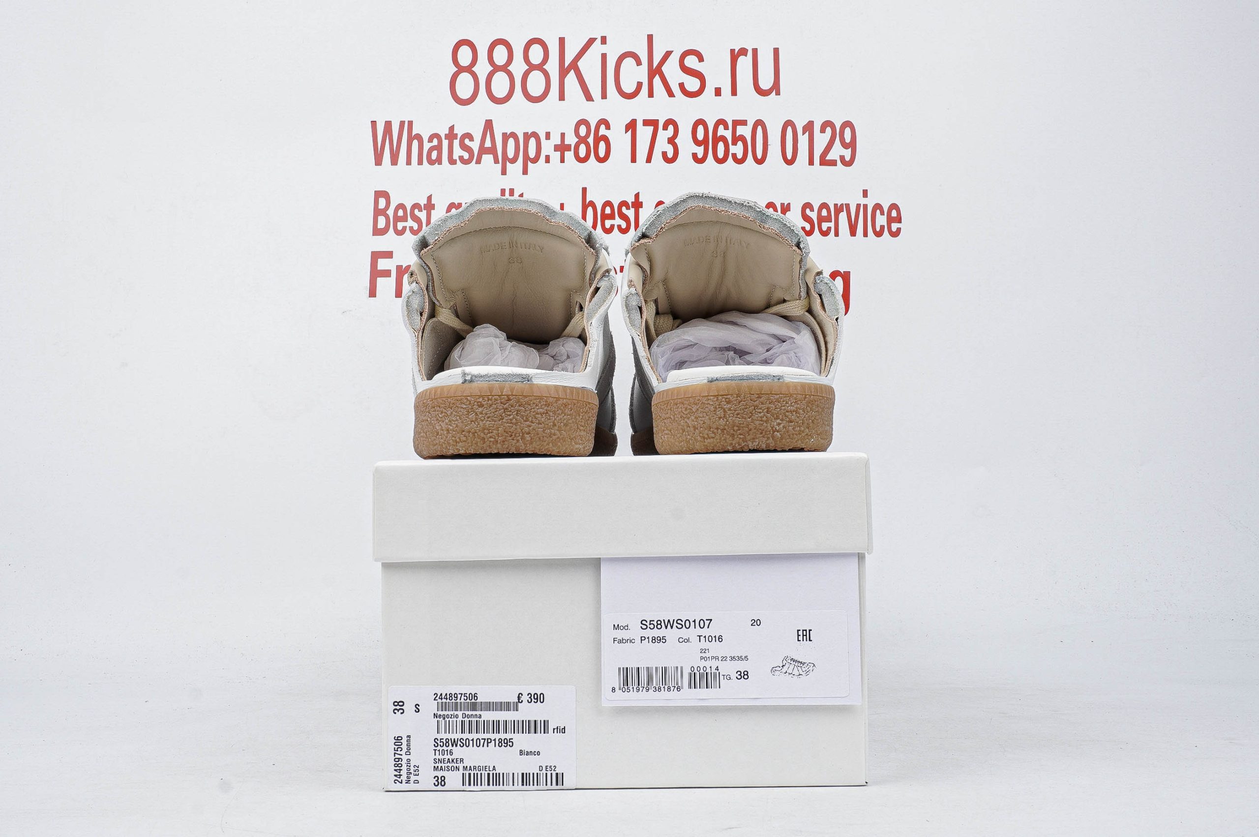 Maison Margiela Replica Cut-out White Grey