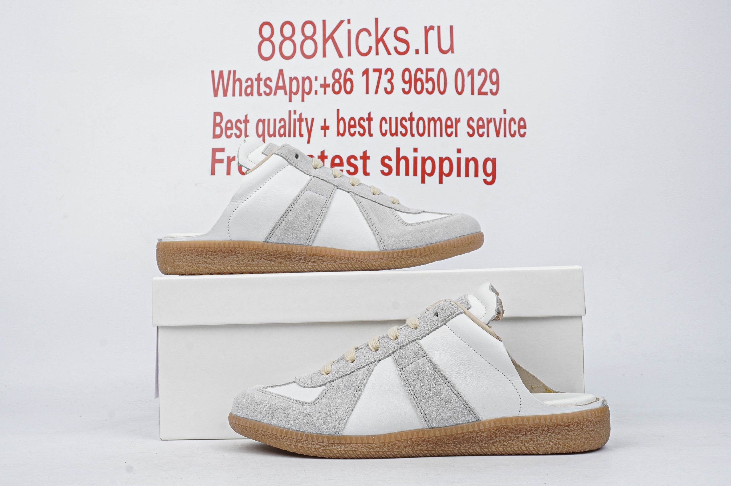 Maison Margiela Replica Cut-out White Grey