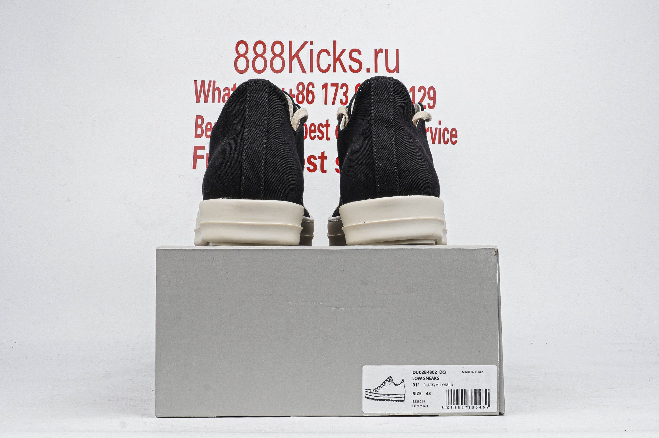 Rick Owens DRKSHDW Black Denim Low Black