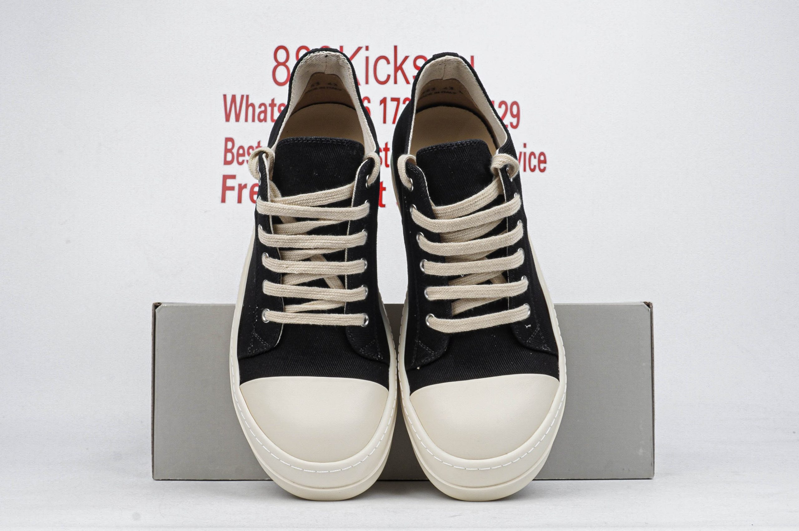 Rick Owens DRKSHDW Black Denim Low Black