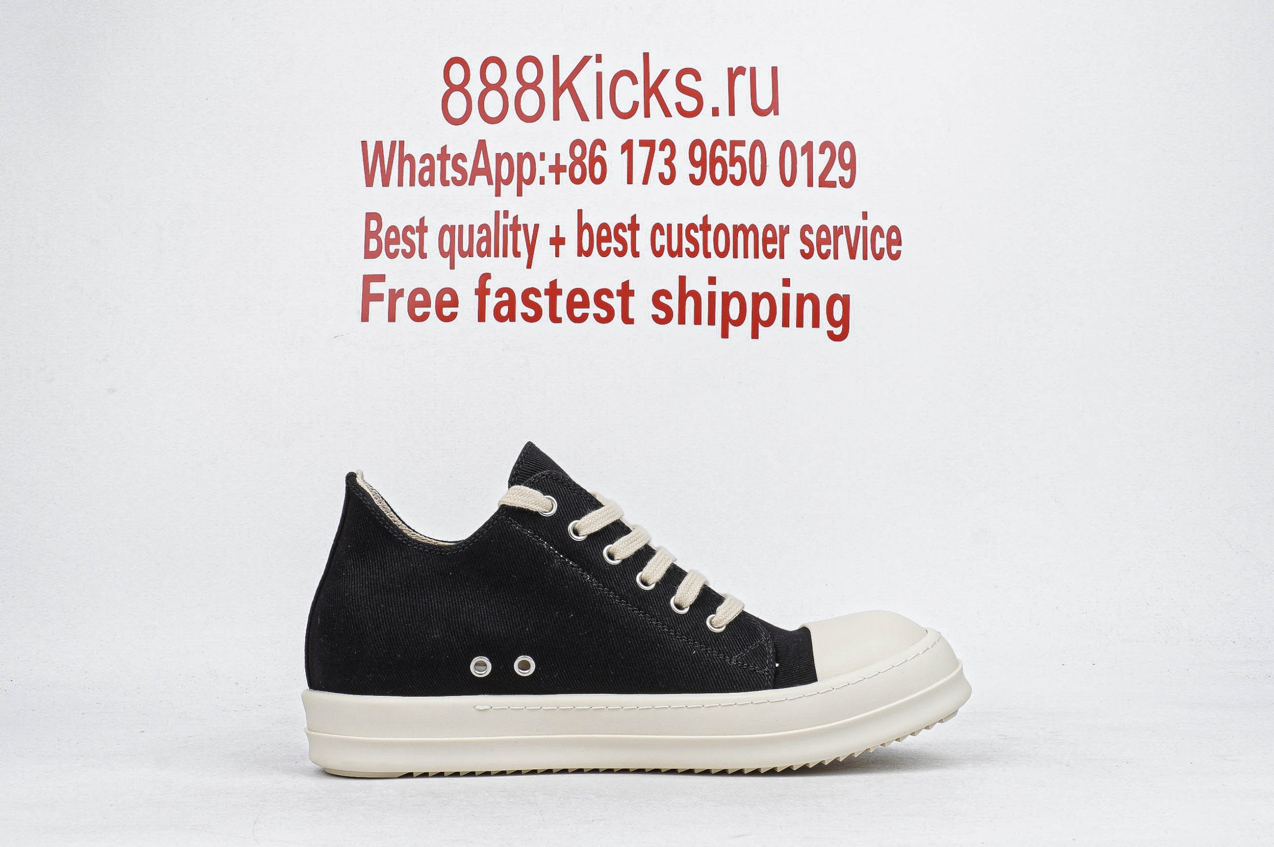 Rick Owens DRKSHDW Black Denim Low Black