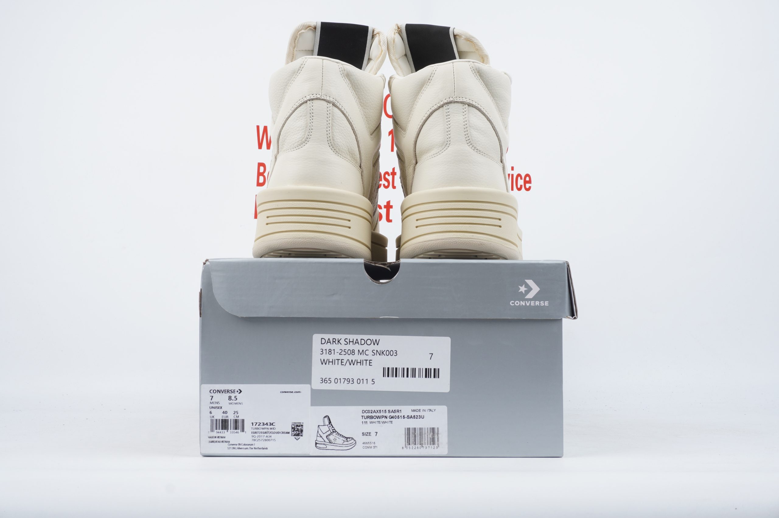 Rick Owens DRKSHDW x Converse Weapon turbodrk