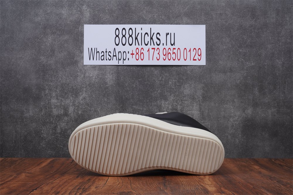 Rick Owens Jumbo Lace Padded Sneaks Low Black Milk