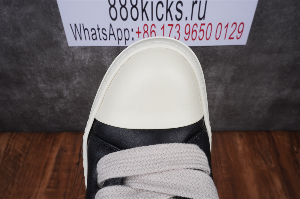 Rick Owens Jumbo Lace Padded Sneaks Low Black Milk