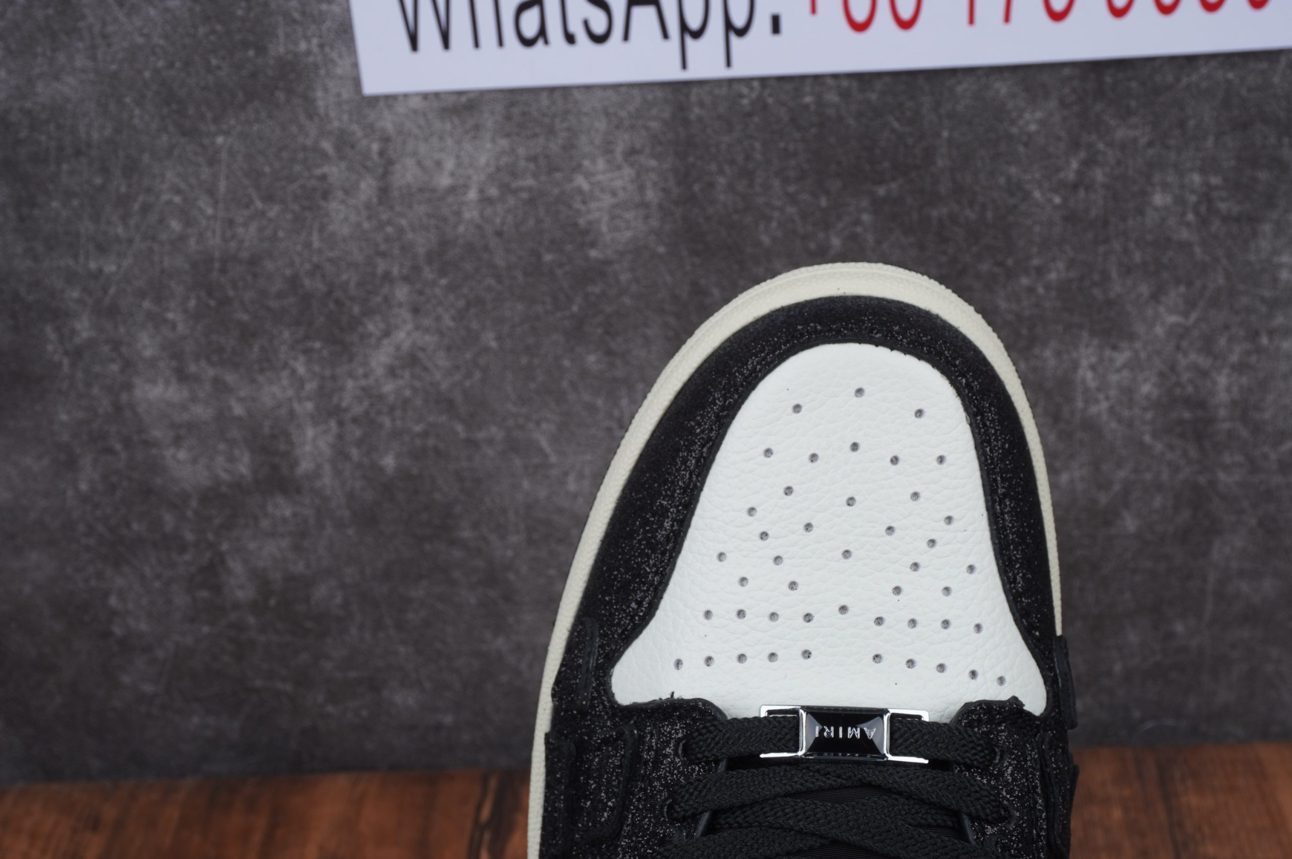 Amiri Skel Top Low Black White