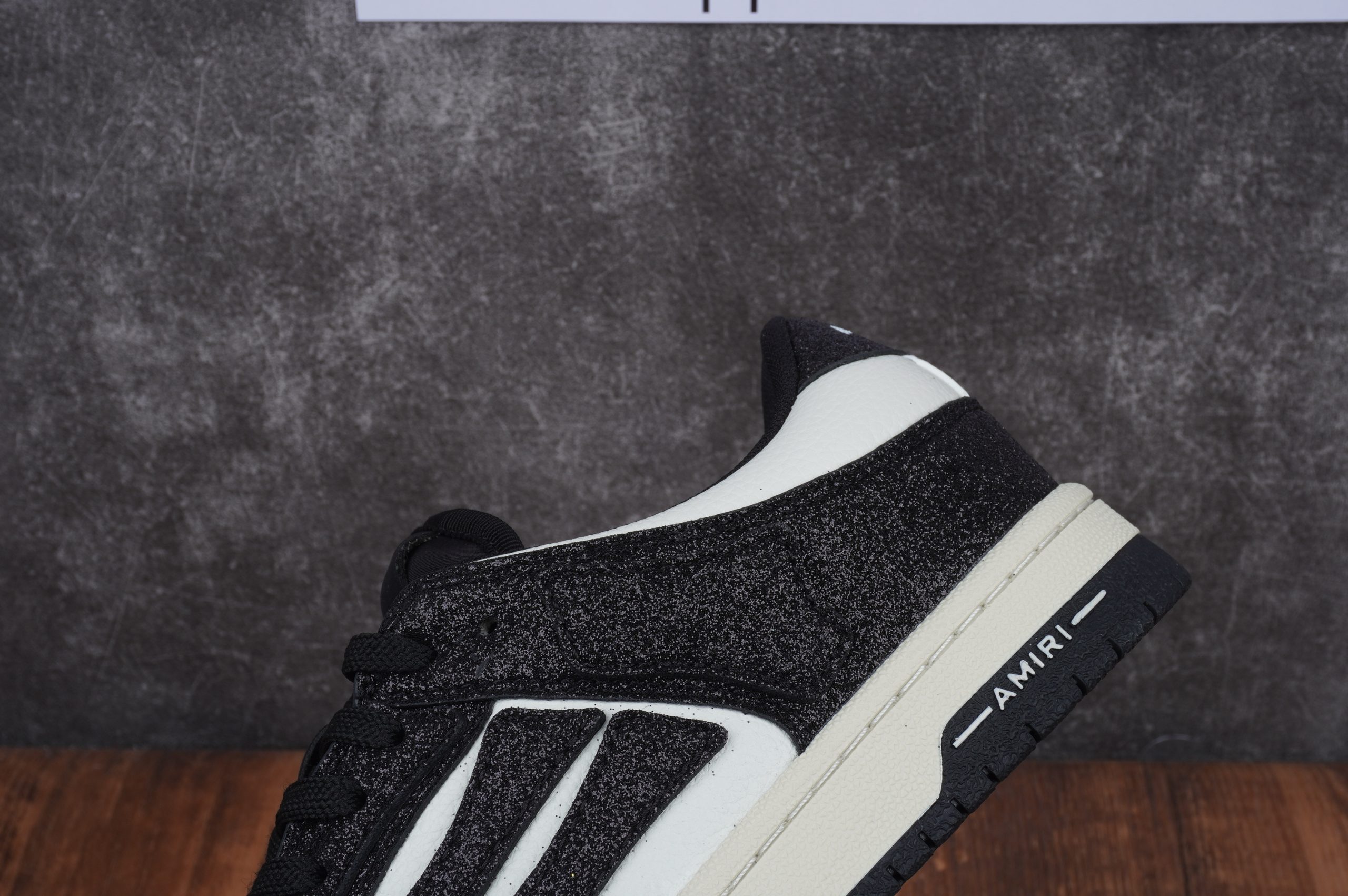 Amiri Skel Top Low Black White