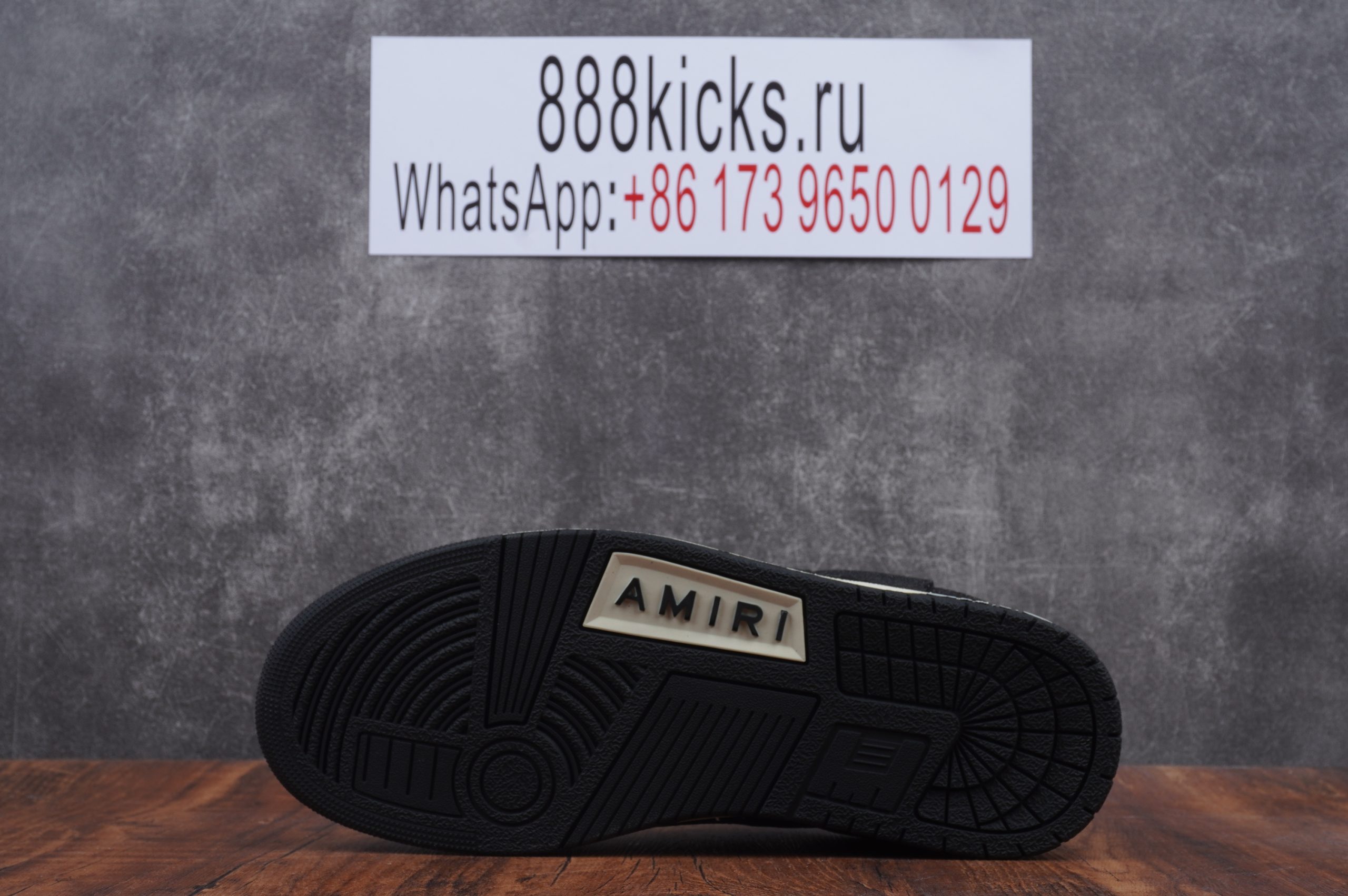 Amiri Skel Top Low Black White