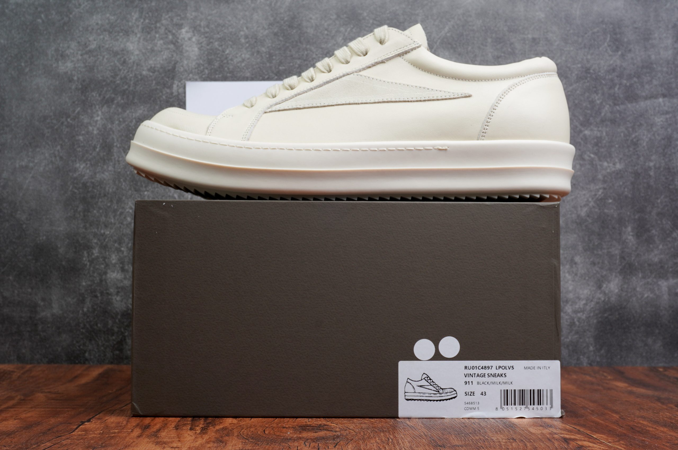 Rick Owens Vintage Sneaks Milk