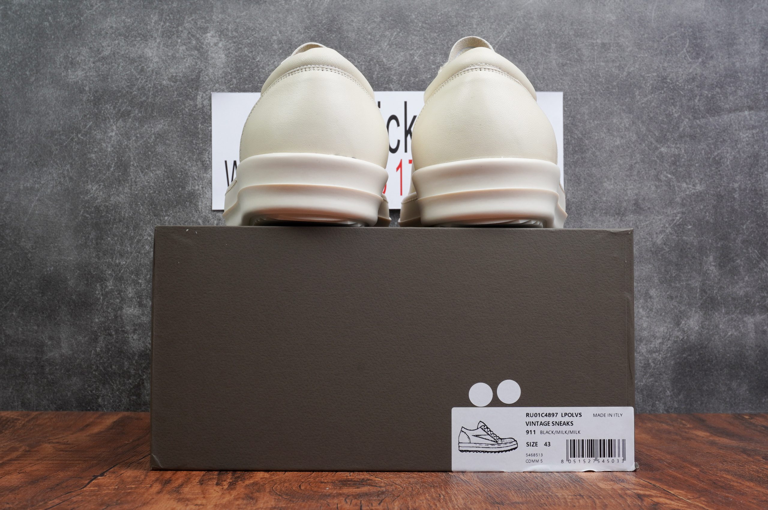 Rick Owens Vintage Sneaks Milk