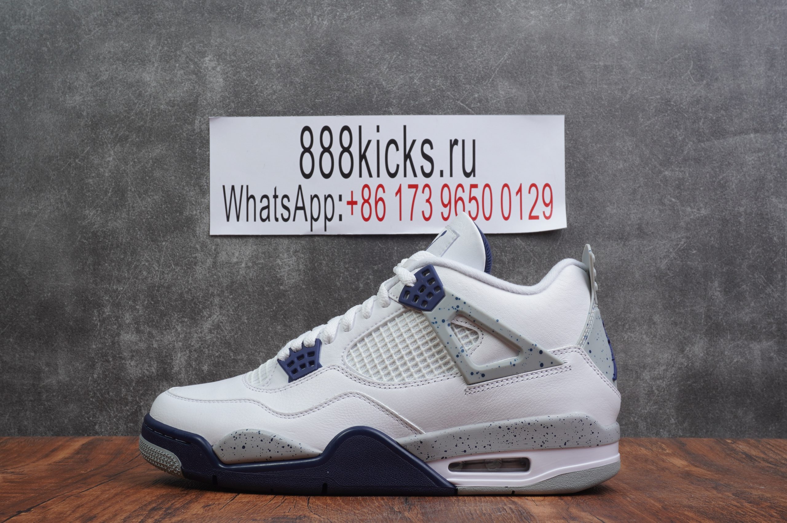 Jordan 4 Retro White Midnight Navy