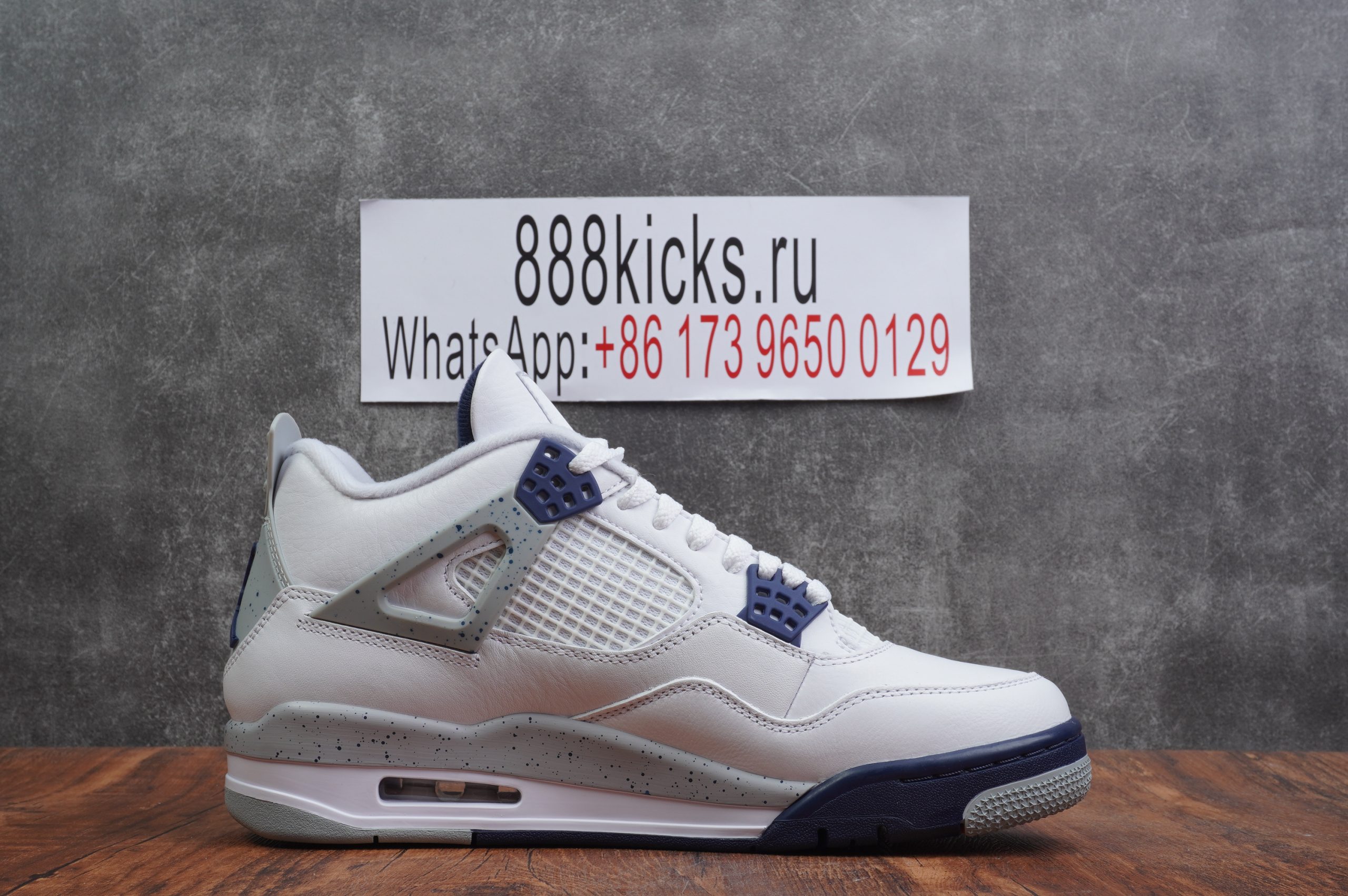 Jordan 4 Retro White Midnight Navy