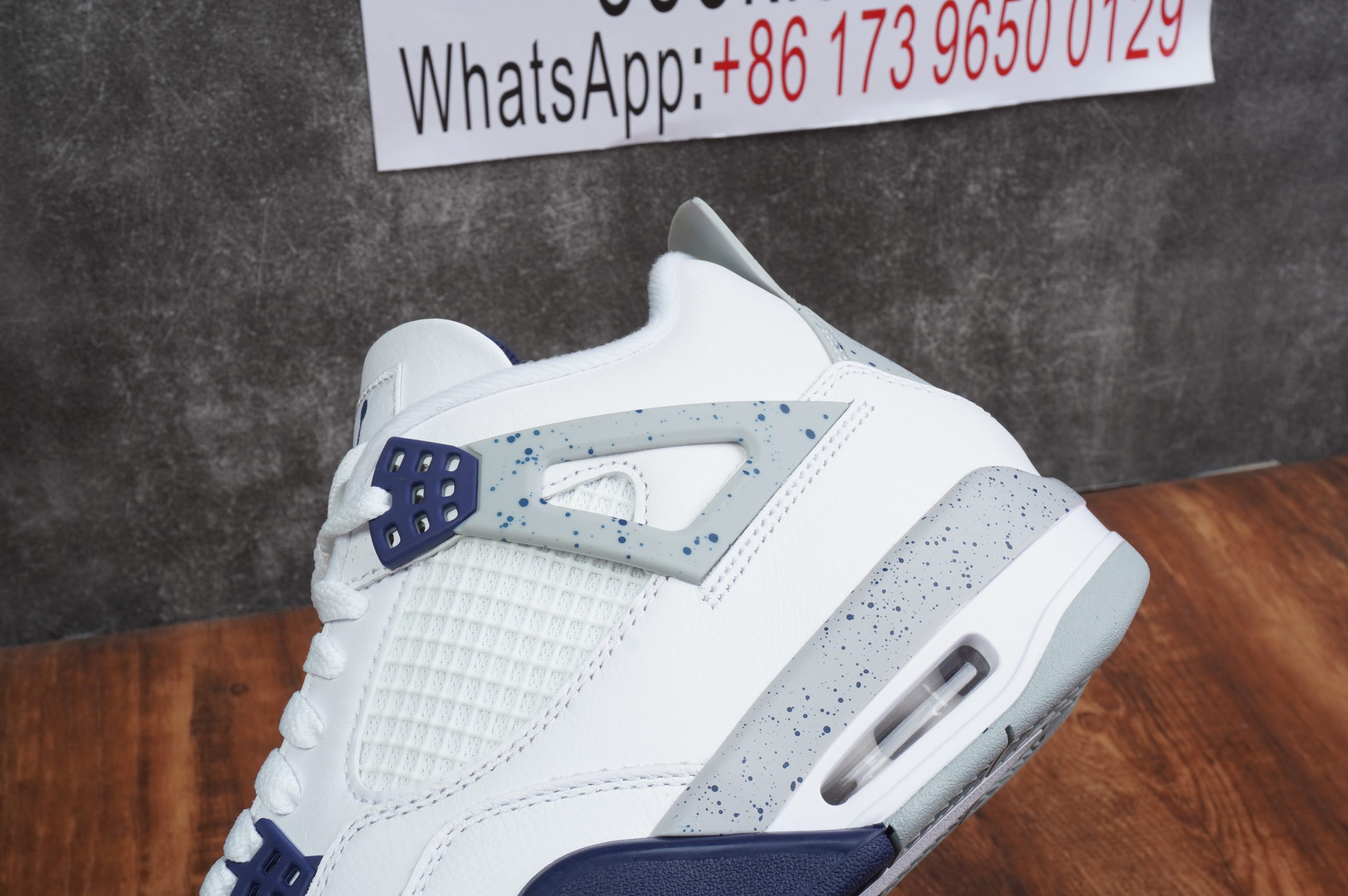 Jordan 4 Retro White Midnight Navy