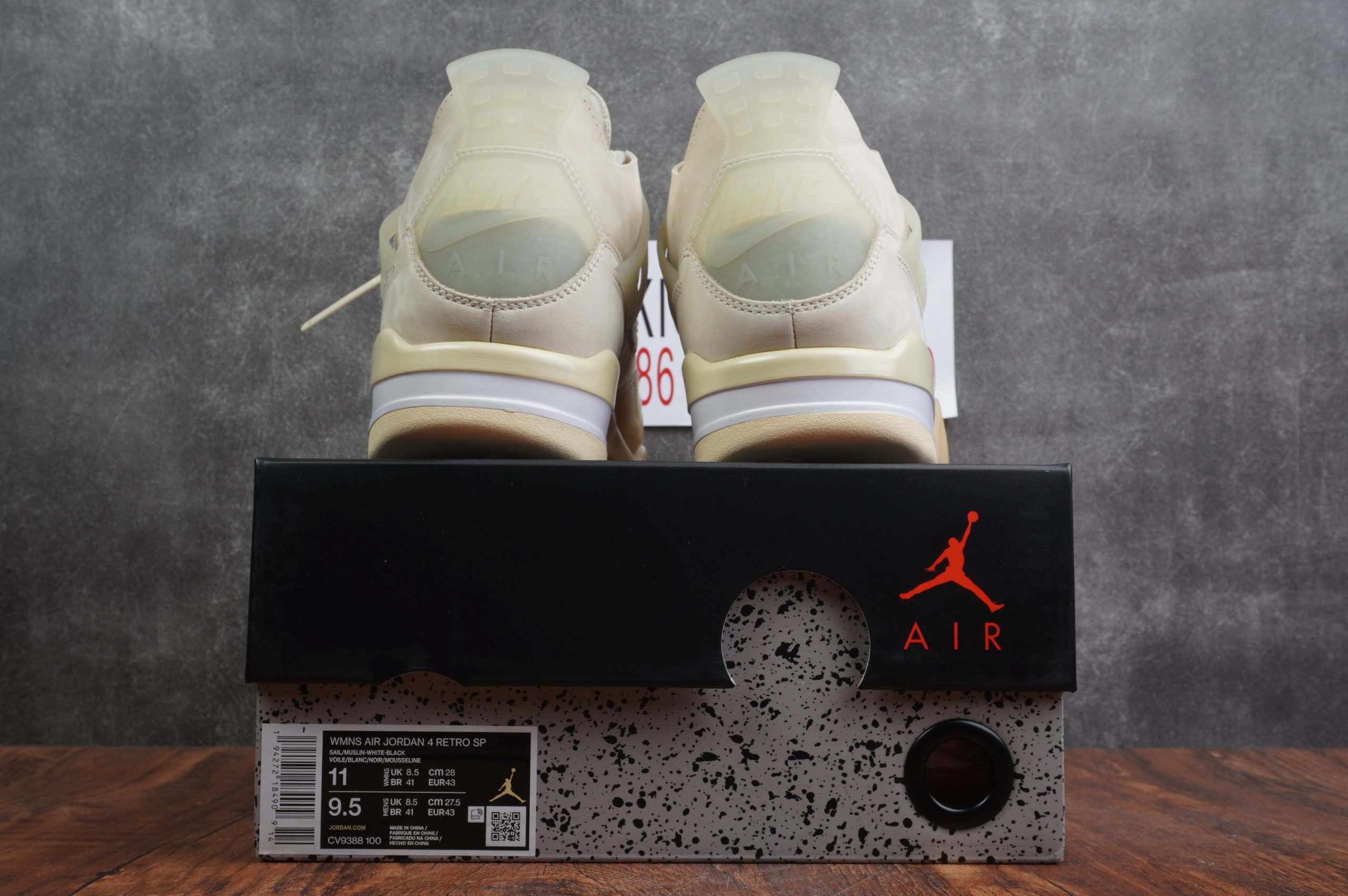Jordan 4 Retro Off-White Sail